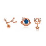 Rose Gold Cute Cartilage Piercing Jewerly