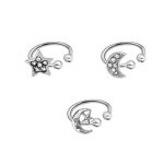 Stainless Steel Cubic Zirconia Nose Ring jewelry
