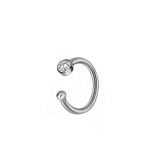 Stainless Steel Cubic Zirconia Nose Ring piercing jewelry