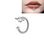 Cubic Zirconia Stainless Steel Nose Ring Piercing