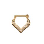 316L Silver and Rose Gold Segment Rings Piercing Jewelry