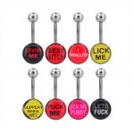 Fashion Wholesale Stainless Steel Colorful Custom Belly Rings Titanium
