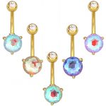 Wholesale Pregnancy Fashion New Design Sexy Women Gold Color Navel Piercing Belly Button