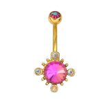 Wholesale Pregnancy Fashion New Design Stab Weed Belly Ring Button