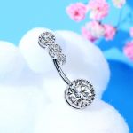 316L Stainless Steel Navel Belly Button Ring Piercing Jewelry