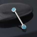 G23 Crystal CZ Titanium astm f136 Nipple Ring Body Jewelry Piercing
