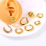 Toposh Stainless Steel ear stud ring Earrings Piercing fine Jewelry