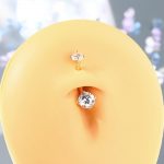 14k solid gold belly button labret navel nose ear body piercing jewelry