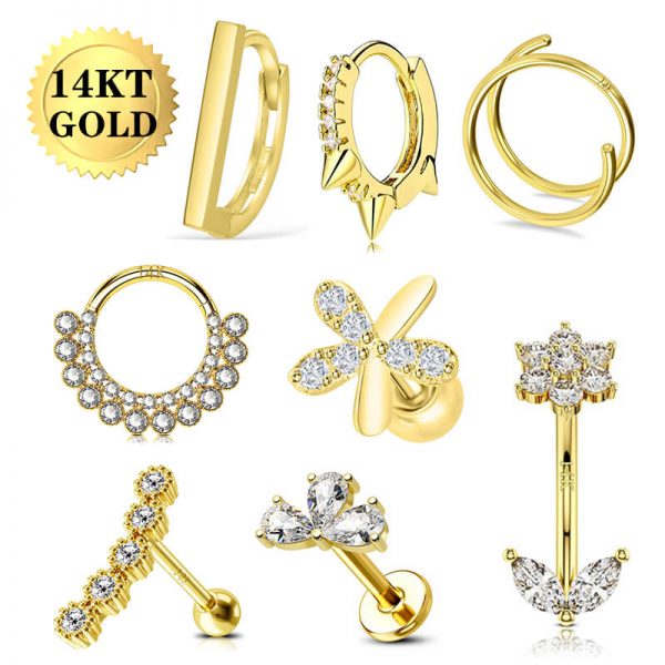 14K {Piercing Jewelry