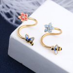 Cartilage Earrings for Women Stainless Steel Cartilage Piercing Jewelry Butterfly Helix Tragus Piercing Jewelry