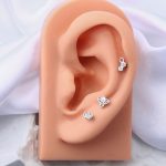 16g Cartilage Earring Stud Tragus Stud Earring Cartilage Piercing Jewelry Forward Helix Earrings Daith Conch Stainless Steel Piercing Jewelry