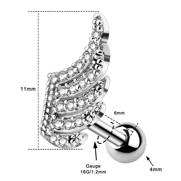 Piercing Jewelry Forward Helix Earrings