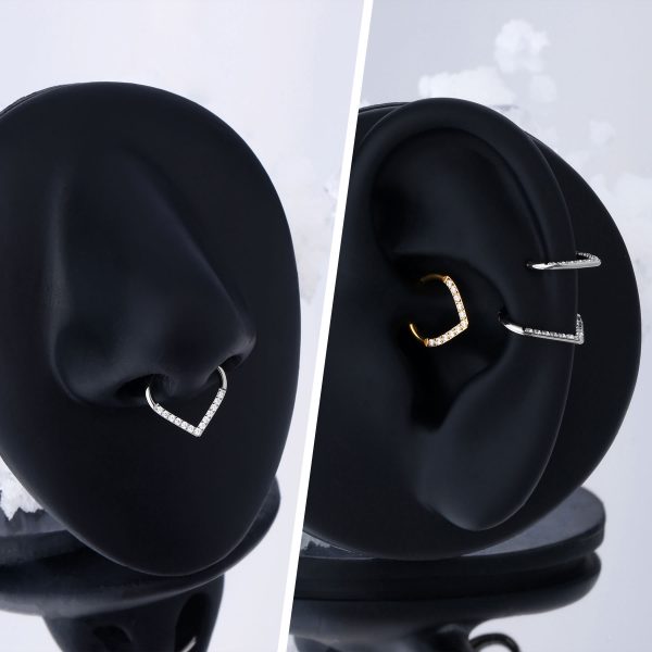 segment ring hoop earring cartilage